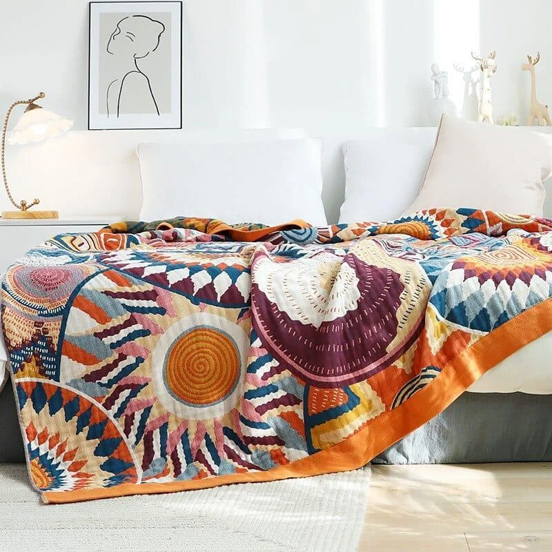 Oakley Throw Blanket Bedspread - Glova