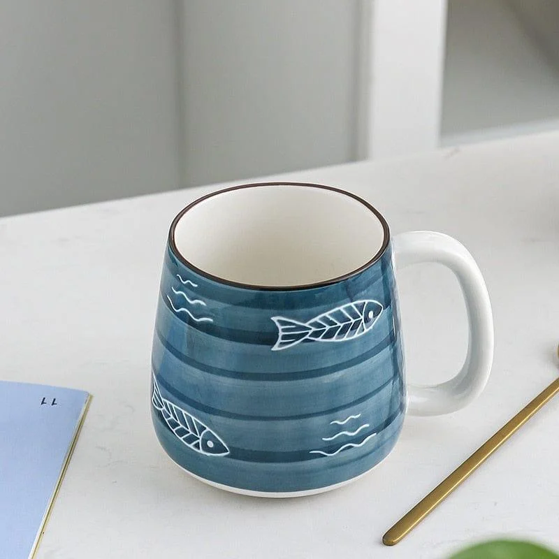 Ocean Hand Painted Ceramic Mug - Glova