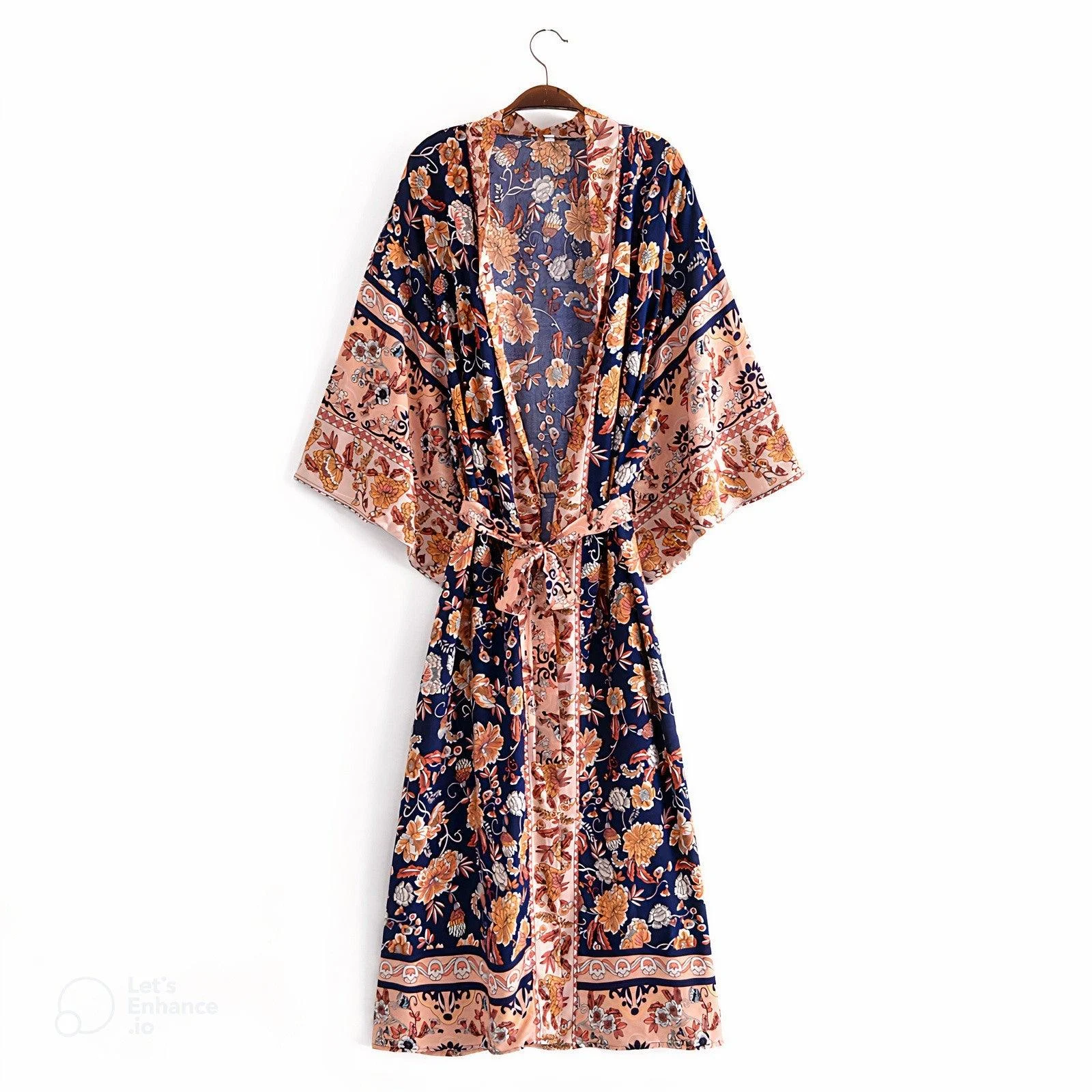 Orelia Floral Kimono Robe - Glova