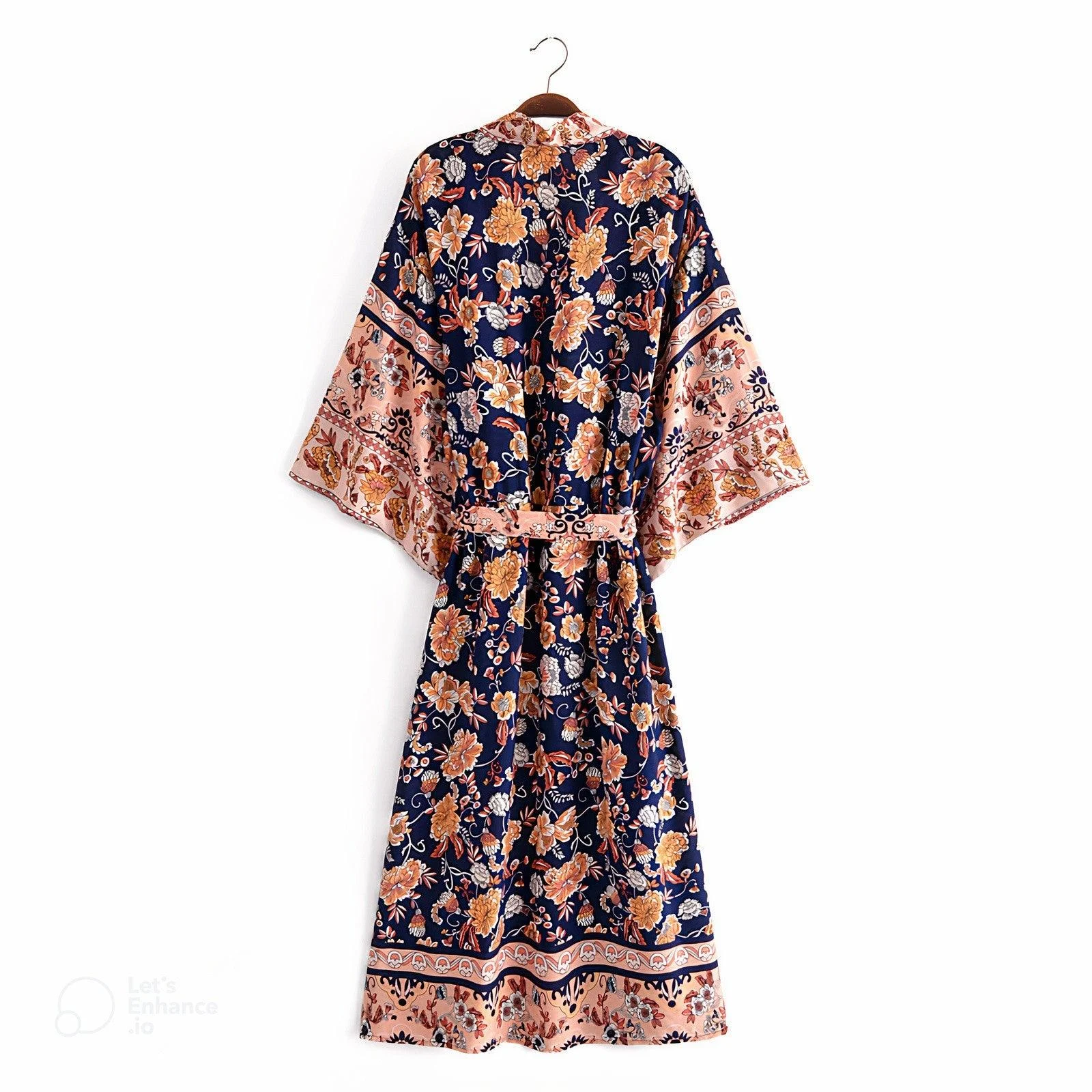 Orelia Floral Kimono Robe - Glova