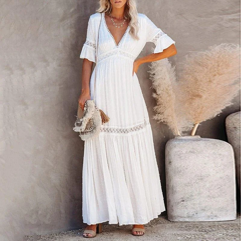 Oriana Boho Maxi Dress - Glova