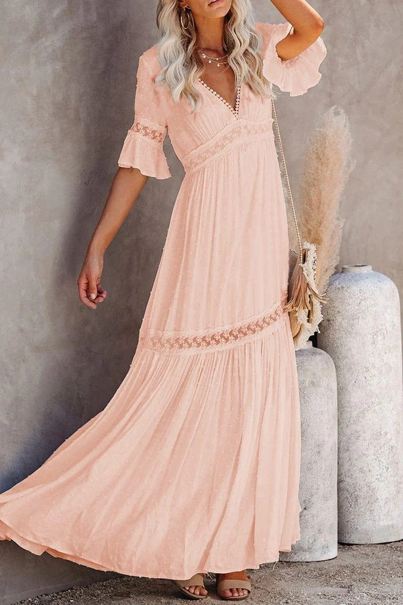 Oriana Boho Maxi Dress - Glova