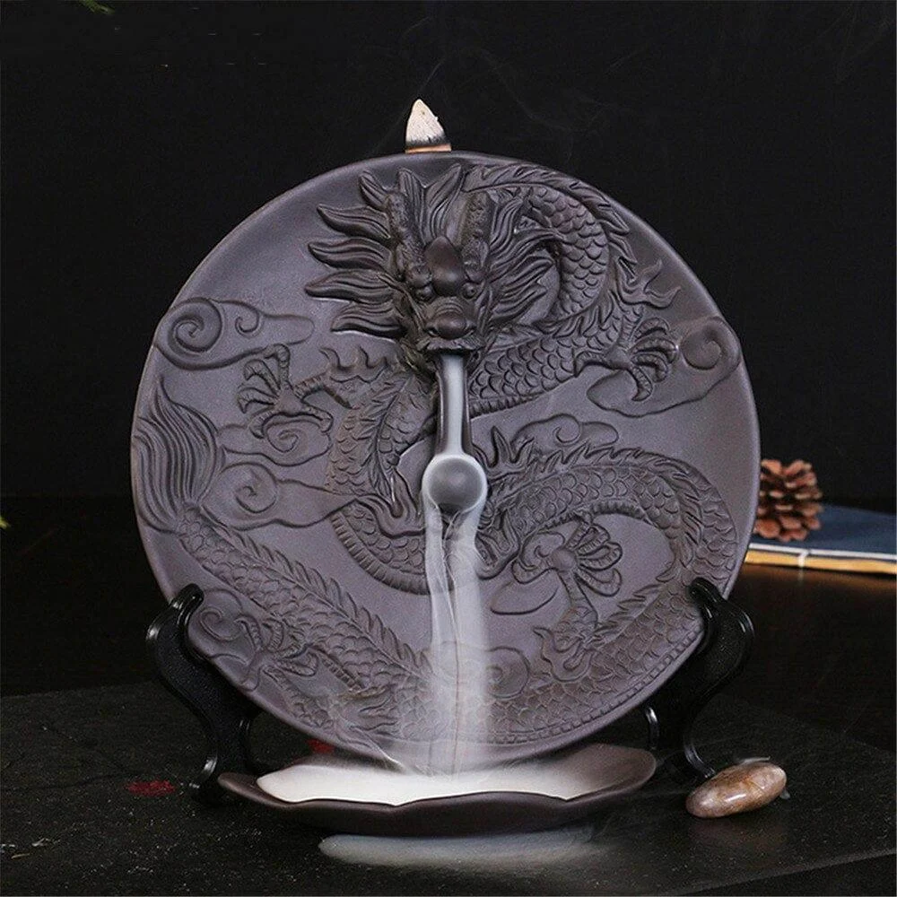 Oriental Dragon Backflow Incense Burner - Glova