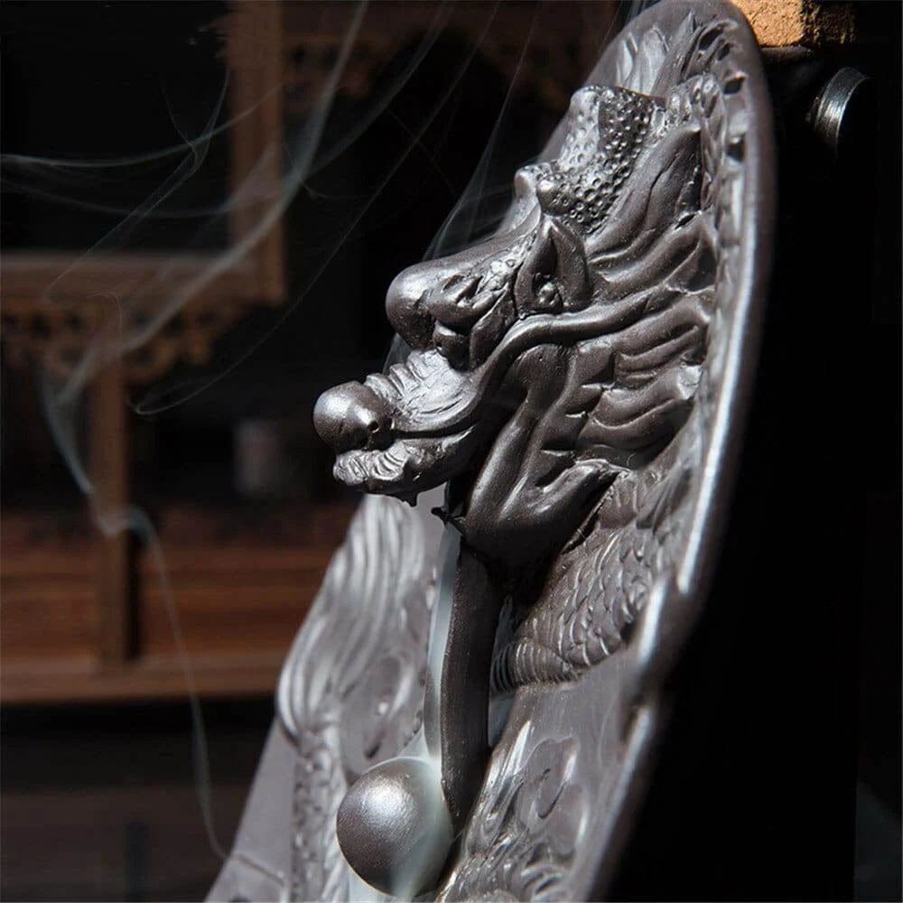 Oriental Dragon Backflow Incense Burner - Glova