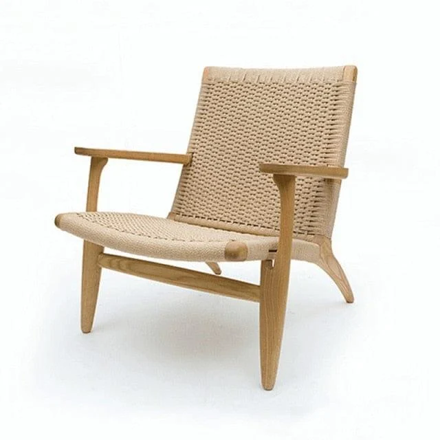 Otis Lounge Rattan & Wood Chair - Glova