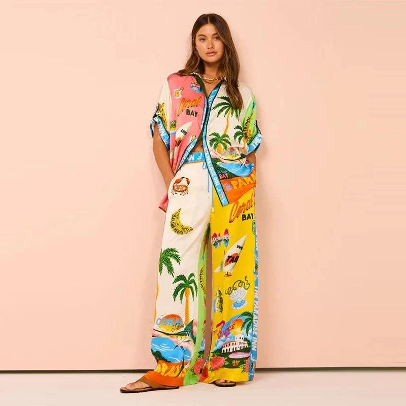 Paradiso Shirt & Pants Two Piece Set - Glova