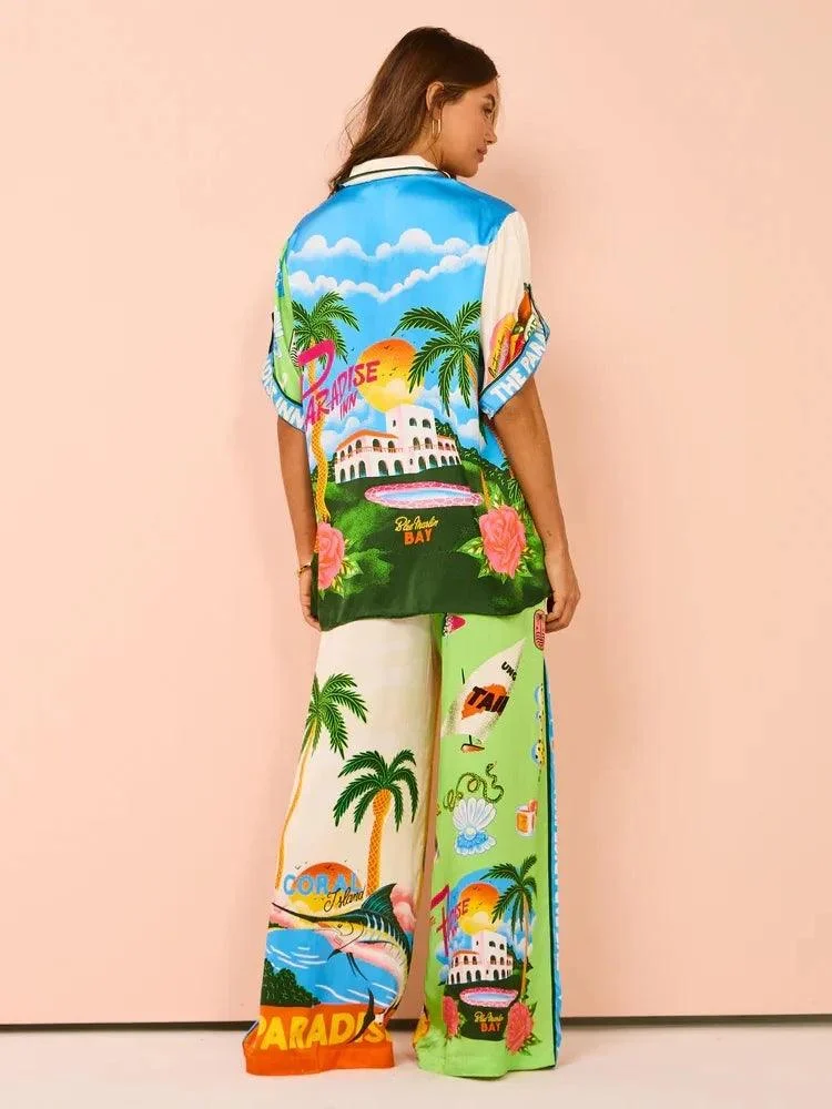 Paradiso Shirt & Pants Two Piece Set - Glova