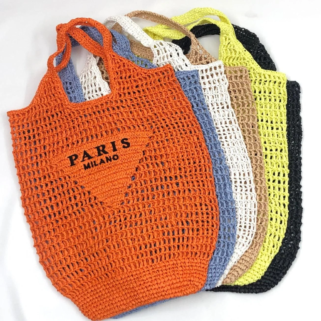 Paris Milk Cotton Knit Mesh Totes - 6 Colors - Glova