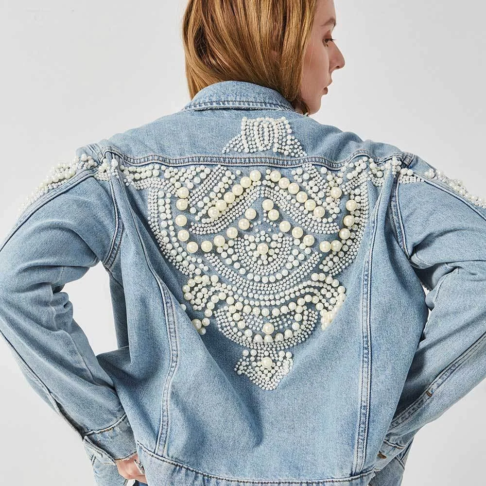 Paris Pearls Jean Jacket - Glova