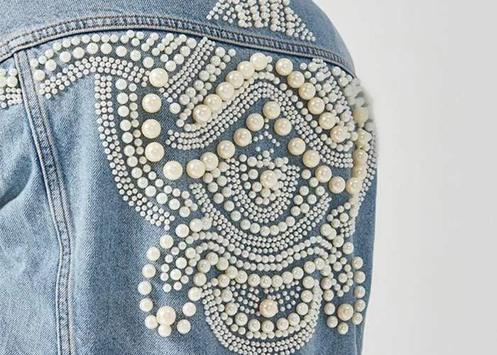 Paris Pearls Jean Jacket - Glova