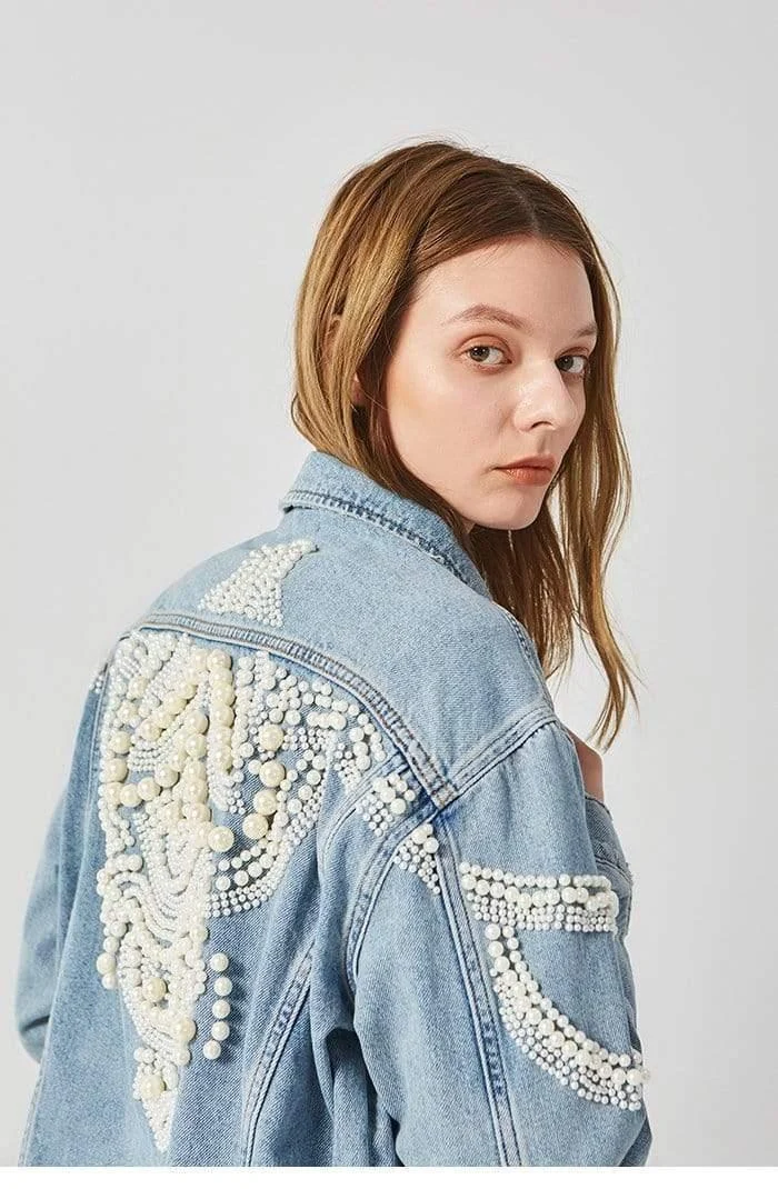 Paris Pearls Jean Jacket - Glova