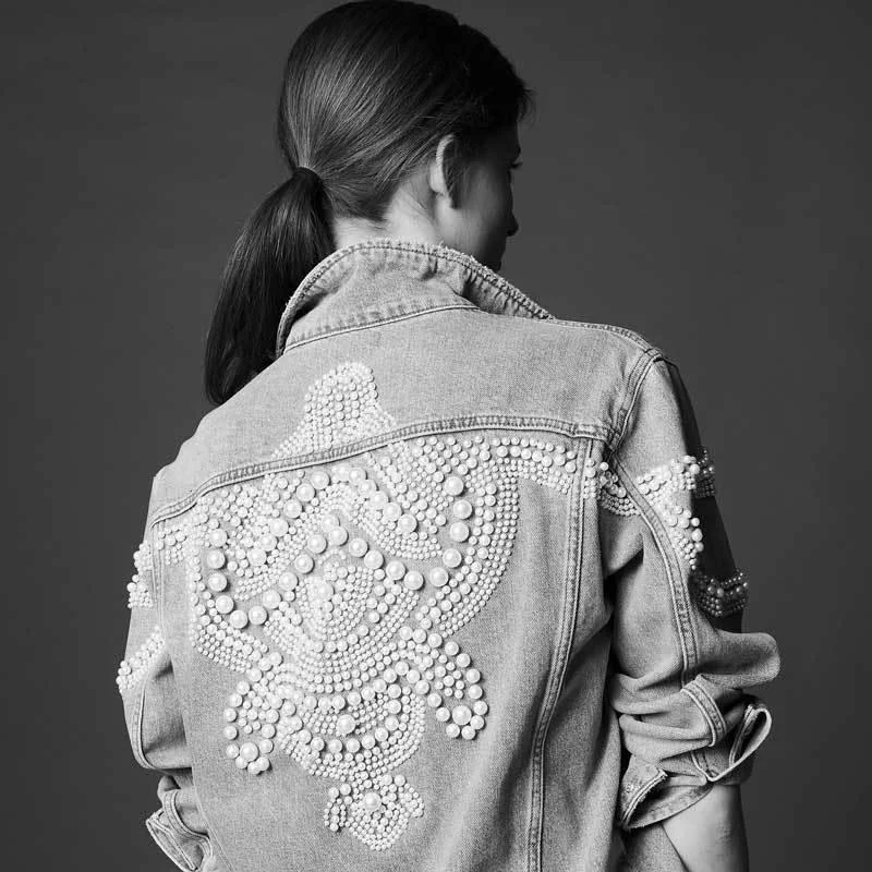 Paris Pearls Jean Jacket - Glova