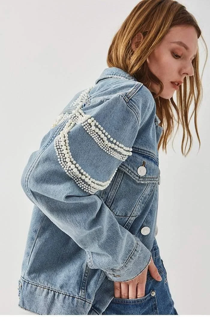 Paris Pearls Jean Jacket - Glova