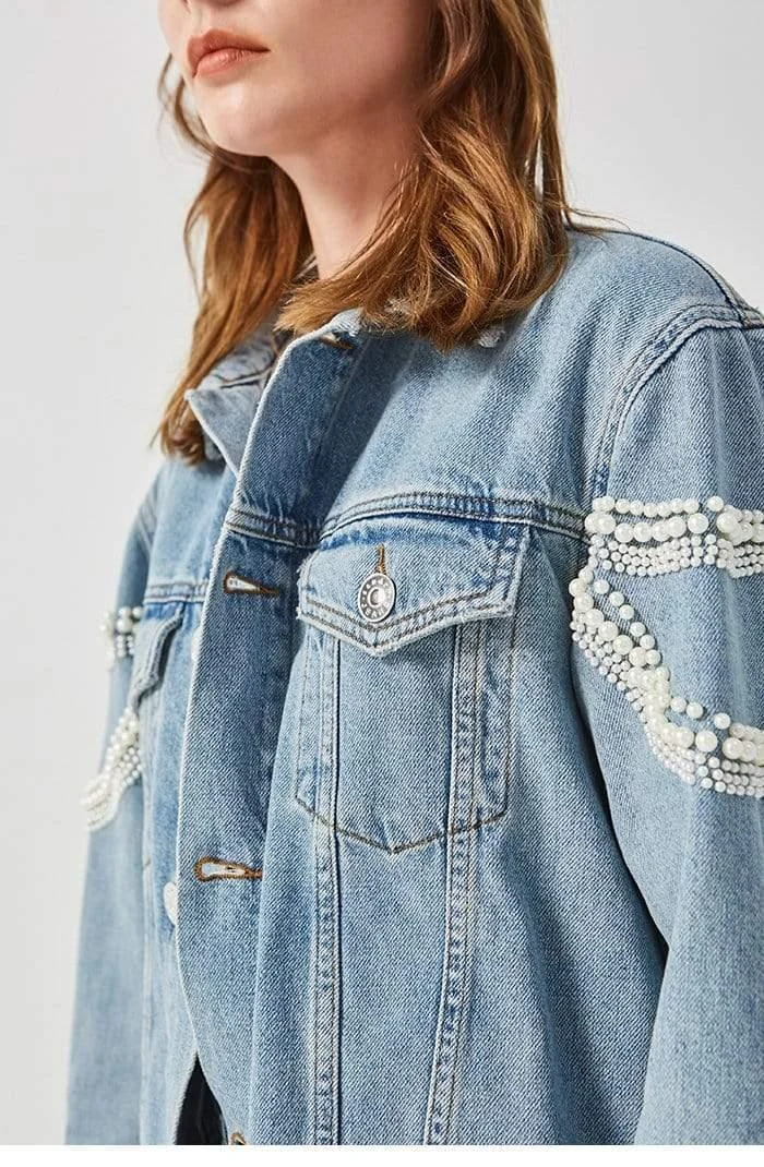 Paris Pearls Jean Jacket - Glova