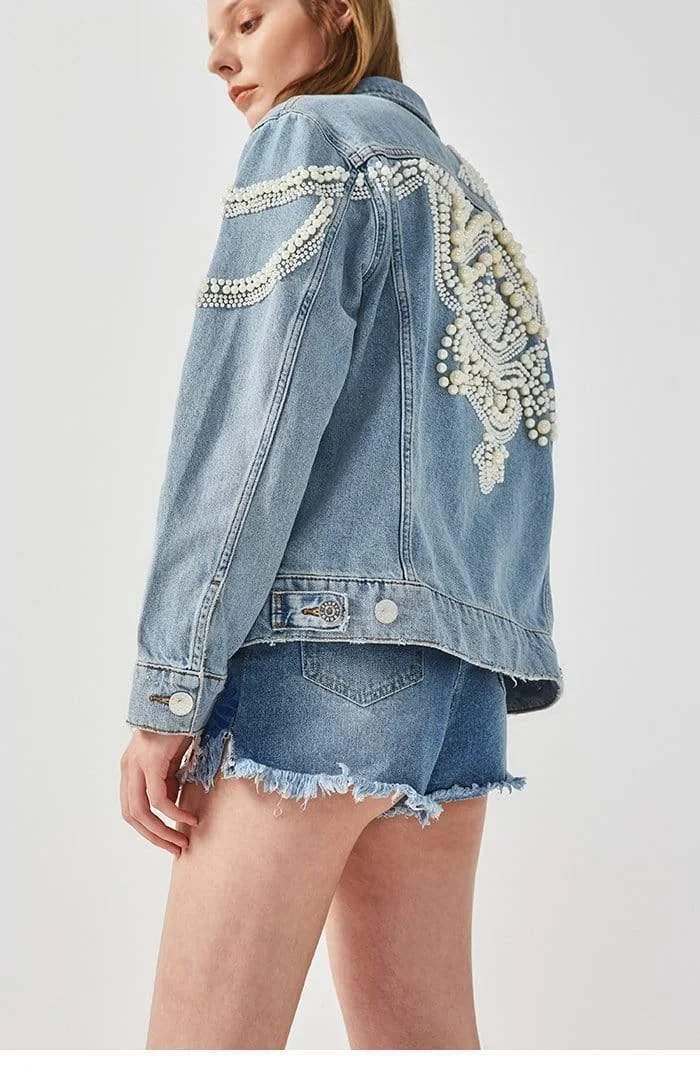 Paris Pearls Jean Jacket - Glova