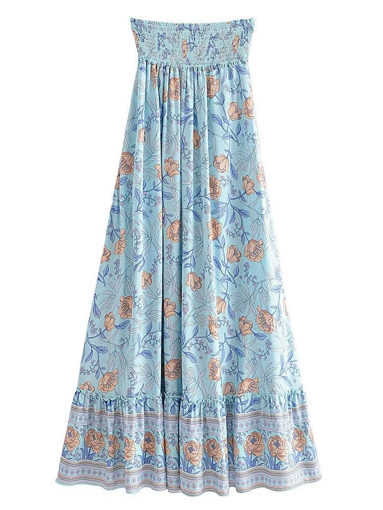 Pastel Garden Symphony Maxi Skirt - Glova