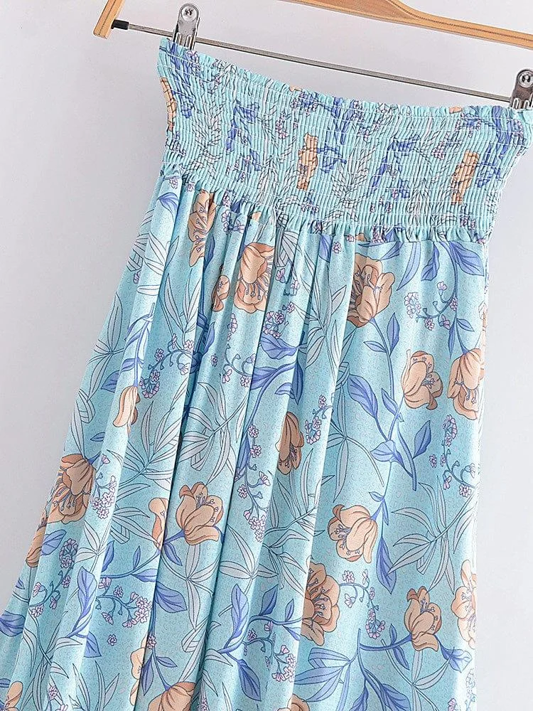 Pastel Garden Symphony Maxi Skirt - Glova