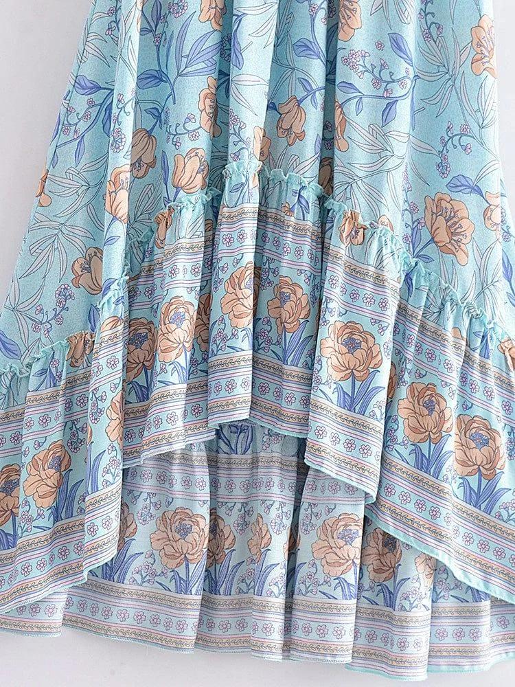 Pastel Garden Symphony Maxi Skirt - Glova