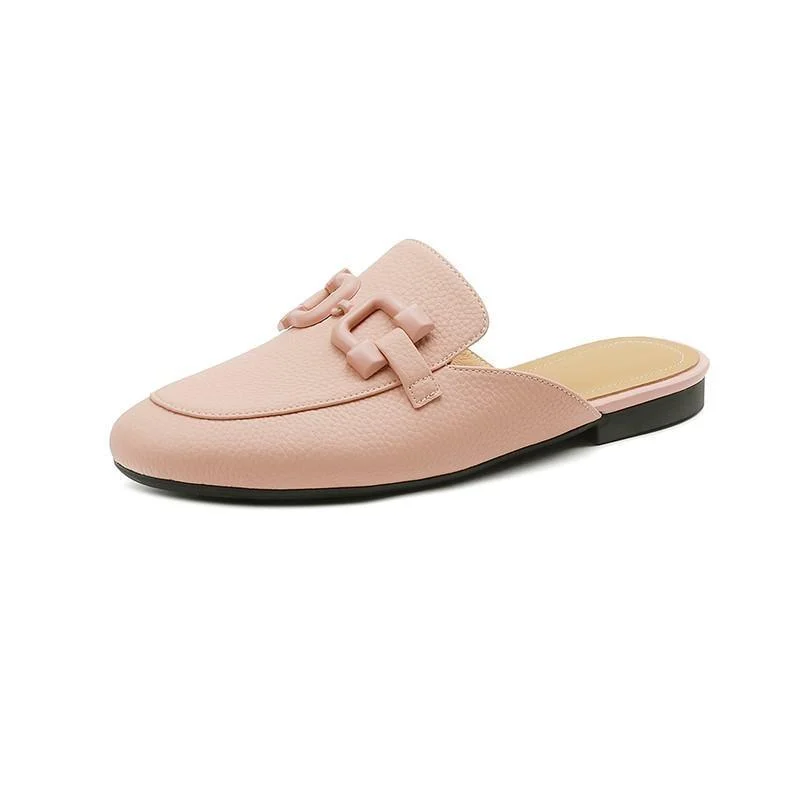 Pastel Horsebit Buckled Mule Slippers - 6 Colors - Glova