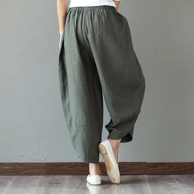 Patchwork Pocket Harem Pants (2 Colors) - Glova