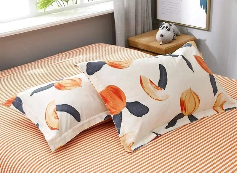 PEACH BEDDING SET 4PCS - Glova