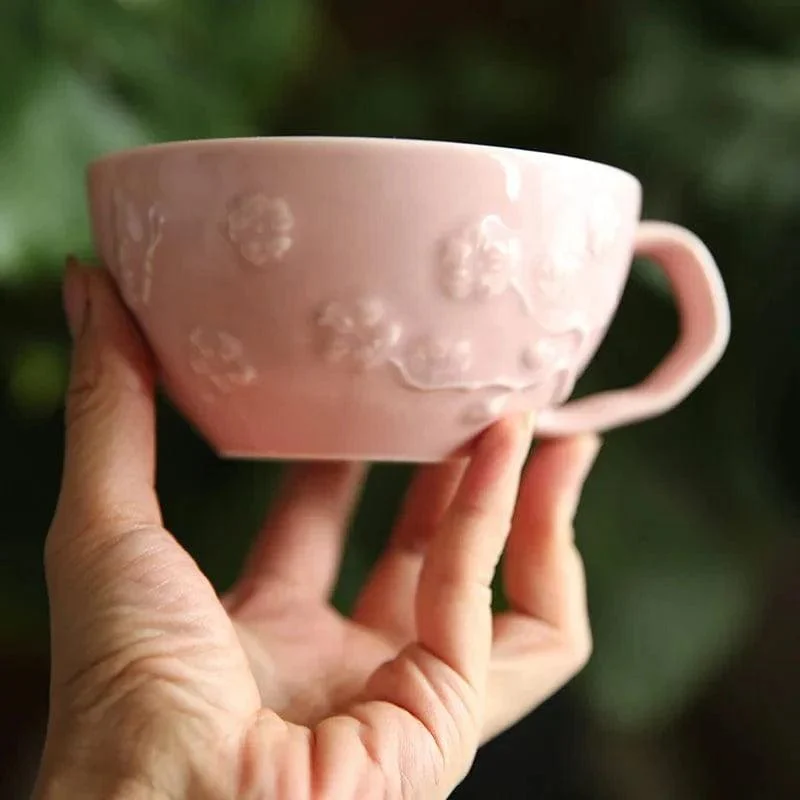 Peach Blossom Ceramic Coffee Mug - Glova