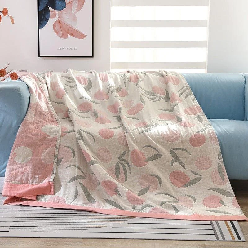 Peaches Bedspread Blanket - Glova