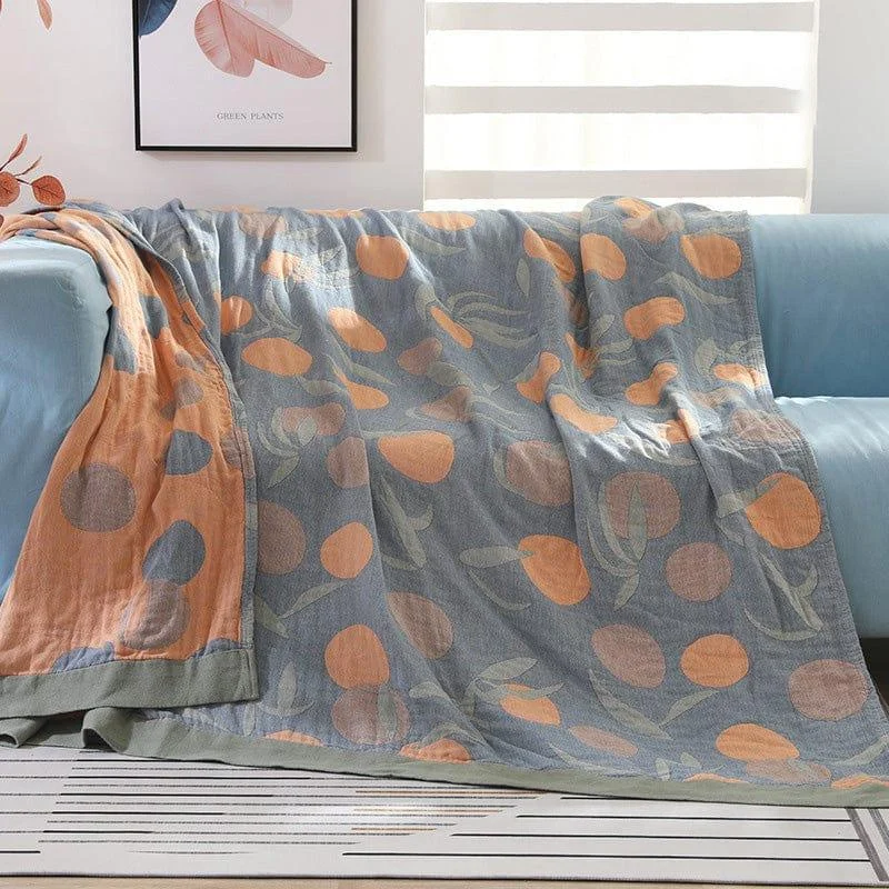 Peaches Bedspread Blanket - Glova