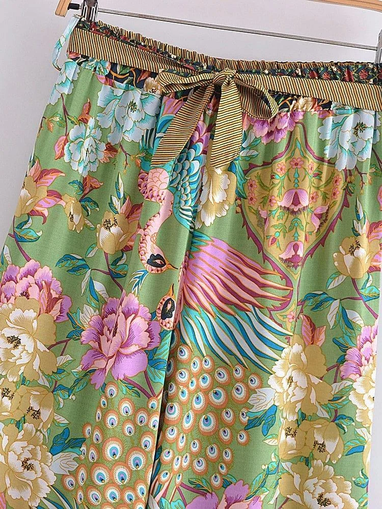 Peacock Dreams Boho Pants - Glova