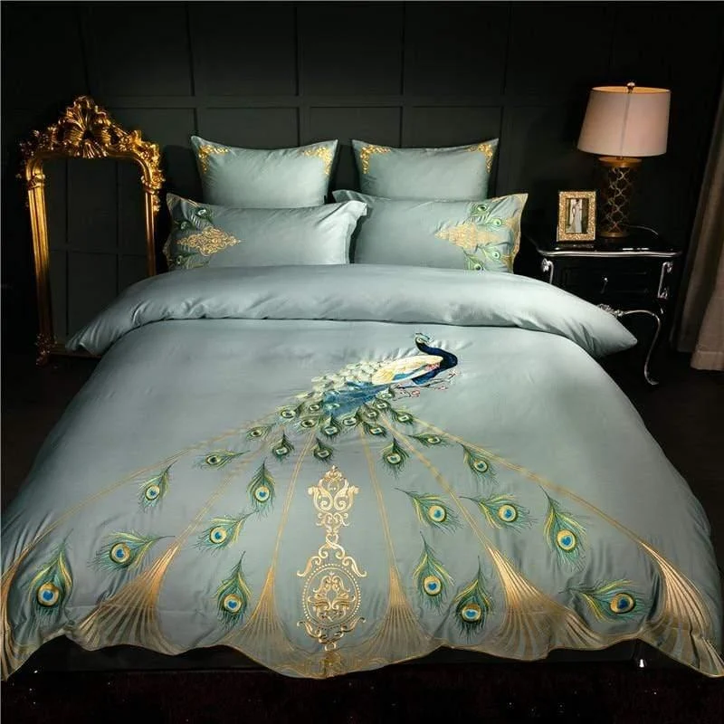 Peacock Duvet Cover Set - Glova