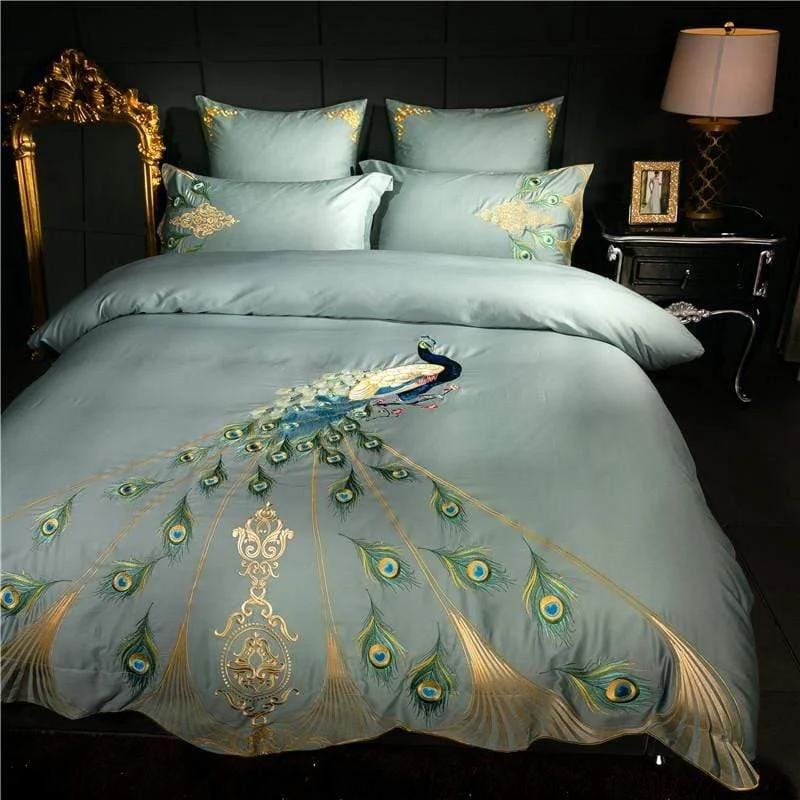 Peacock Duvet Cover Set - Glova