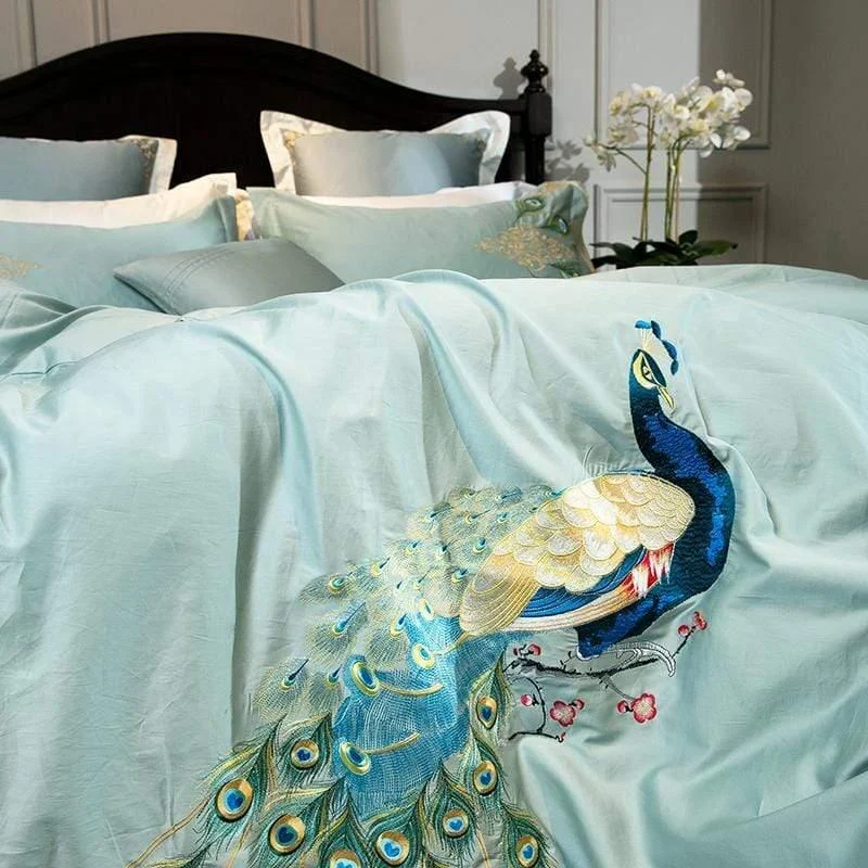 Peacock Duvet Cover Set - Glova