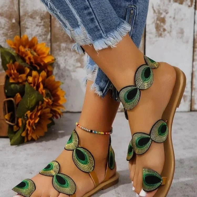 Peacock Sandals - Glova