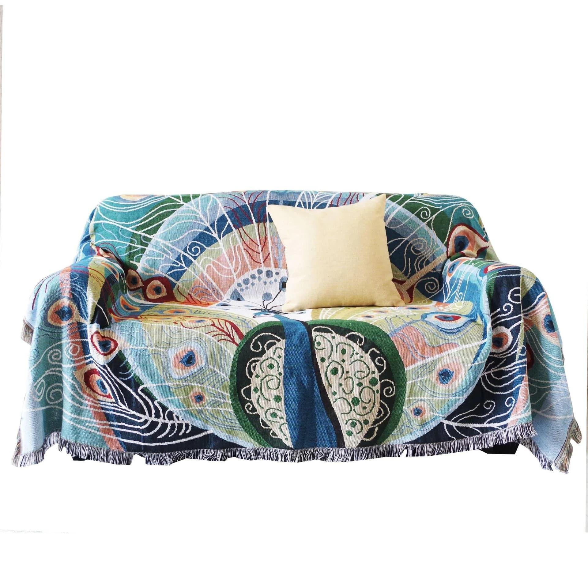 Peacock Throw Blanket - Glova