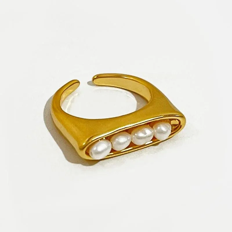 Pearl Pea Pods Rings - Gold or Silver - Glova