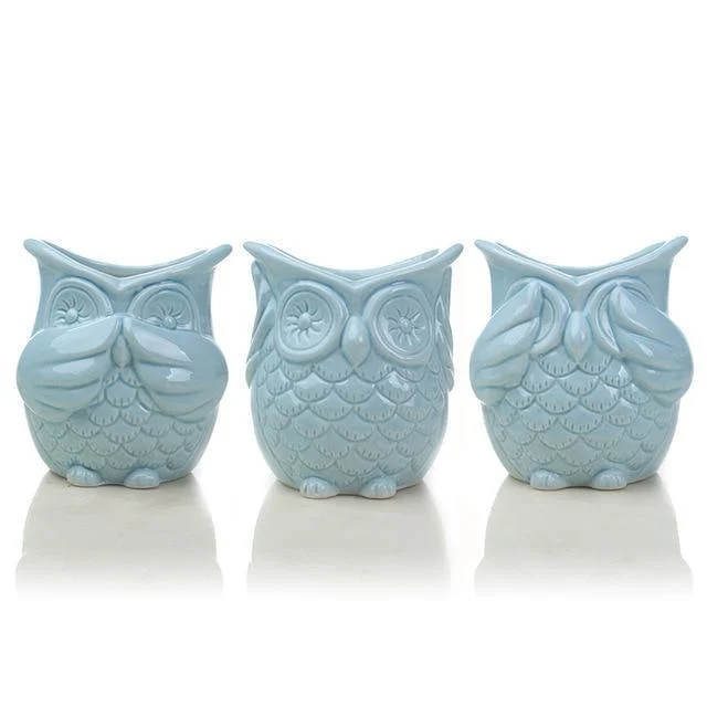 Peek-a-Boo Owl Pots - Glova