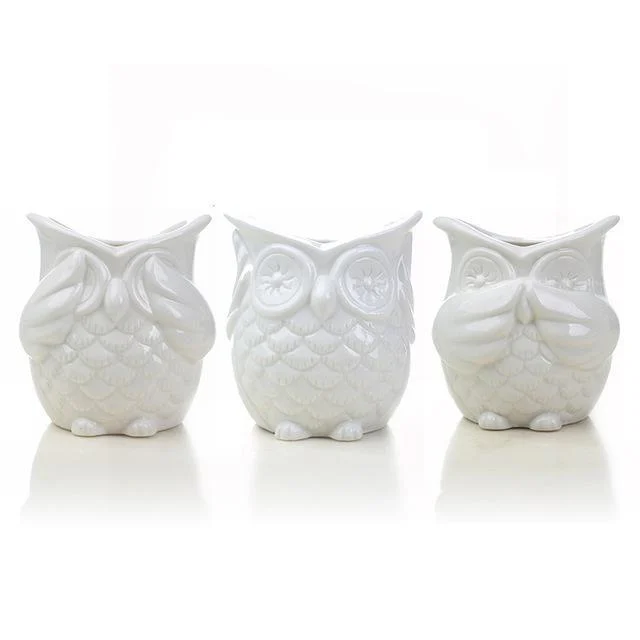 Peek-a-Boo Owl Pots - Glova