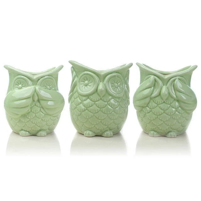 Peek-a-Boo Owl Pots - Glova