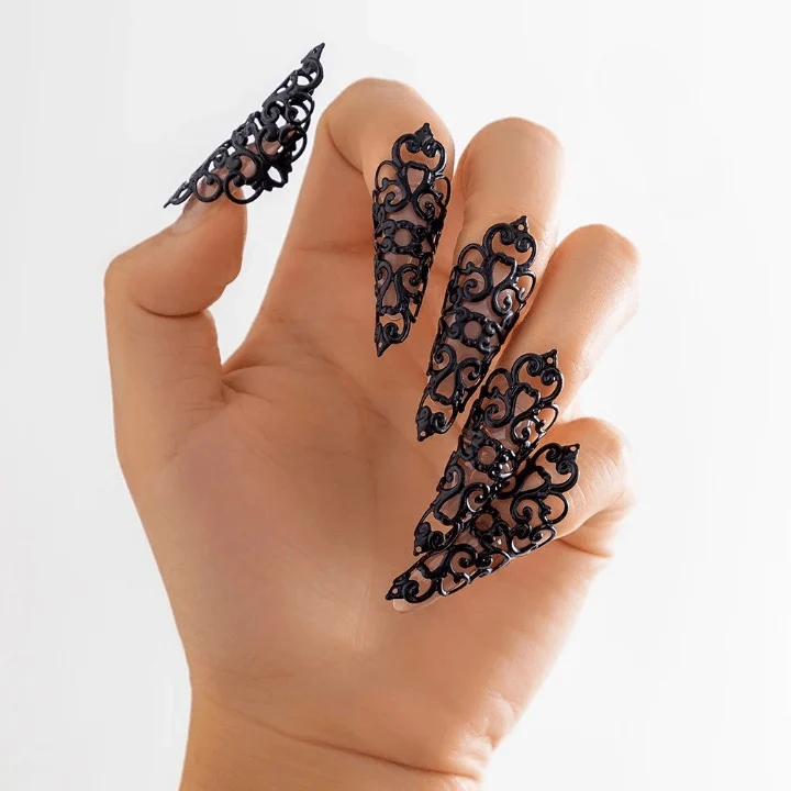 Persian Motif Finger Nail Rings - Glova