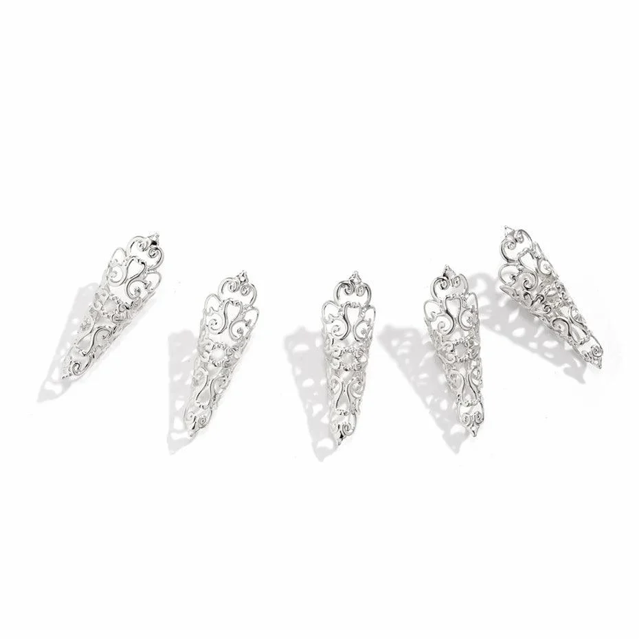 Persian Motif Finger Nail Rings - Glova