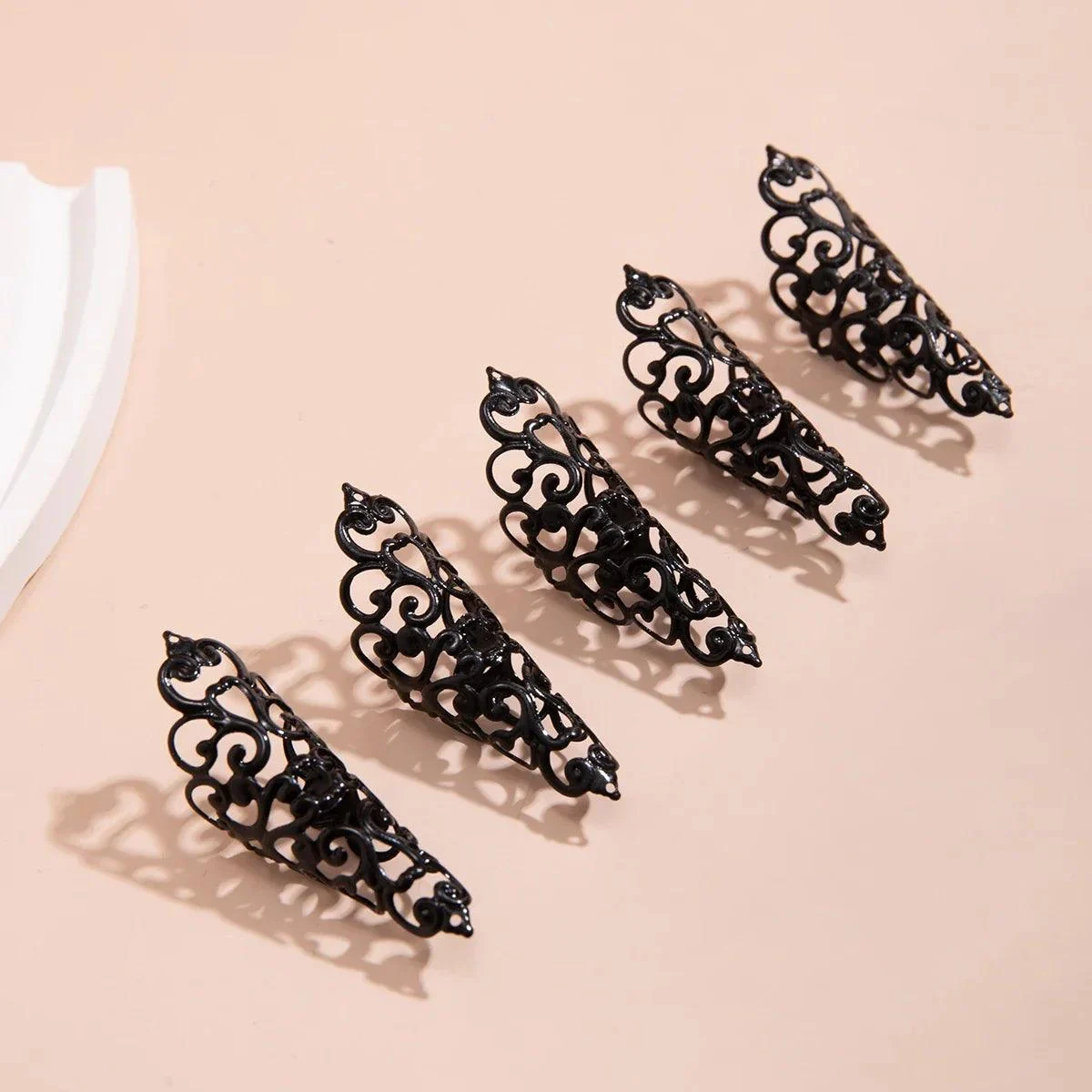 Persian Motif Finger Nail Rings - Glova