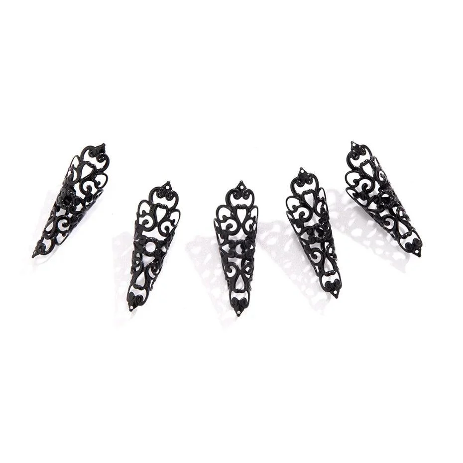 Persian Motif Finger Nail Rings - Glova