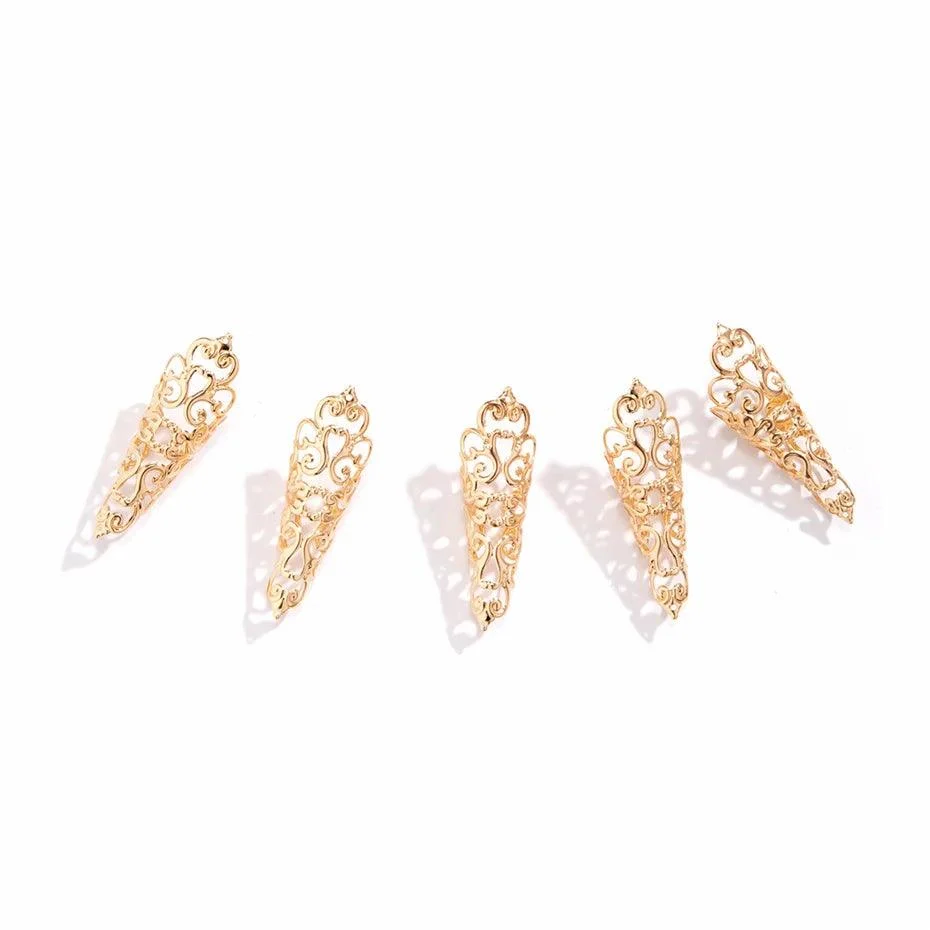 Persian Motif Finger Nail Rings - Glova