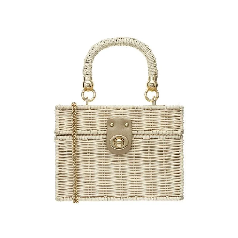 Petunia Rattan Box Bags - 3 Colors - Glova