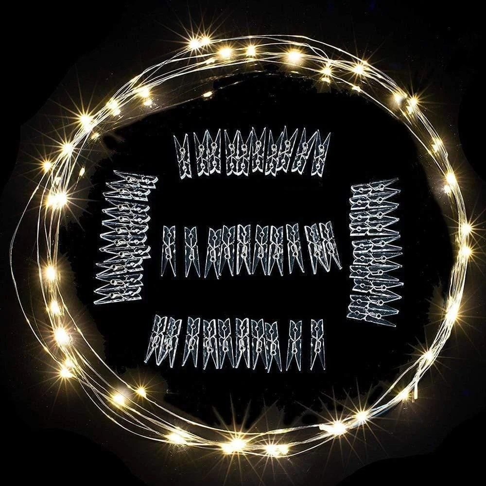 Photo Clip Fairy String Lights - Glova