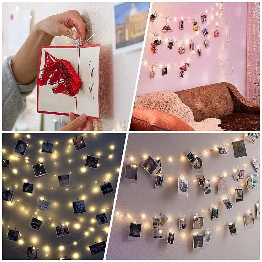 Photo Clip Fairy String Lights - Glova