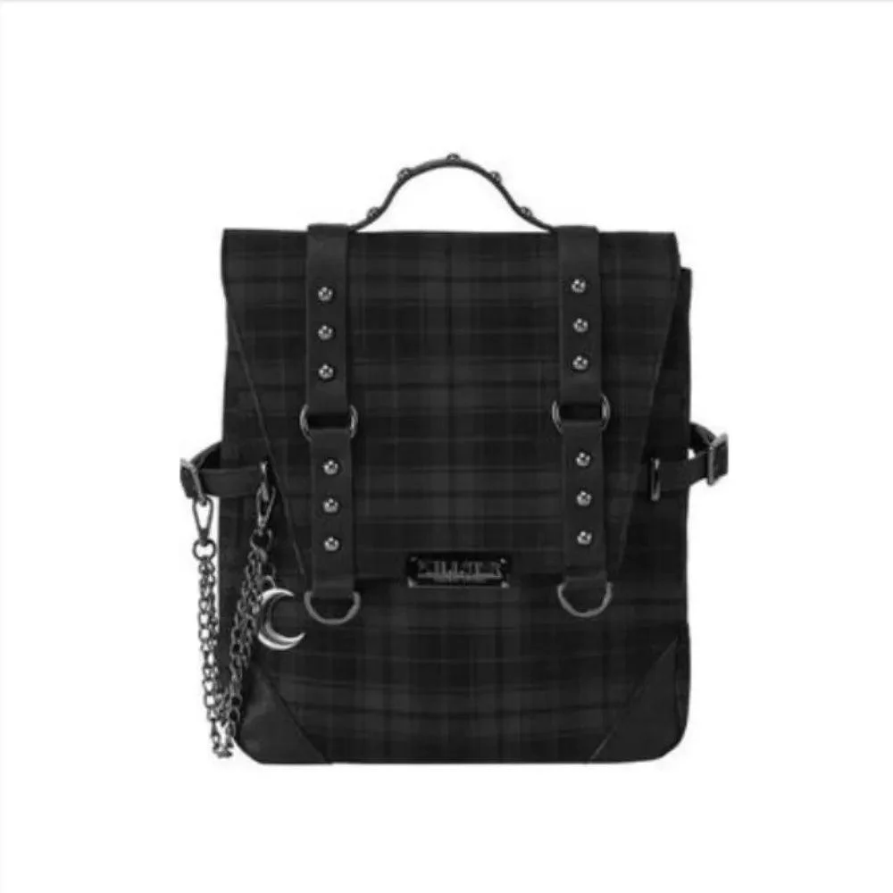 Plaid Flap Backpack - Glova