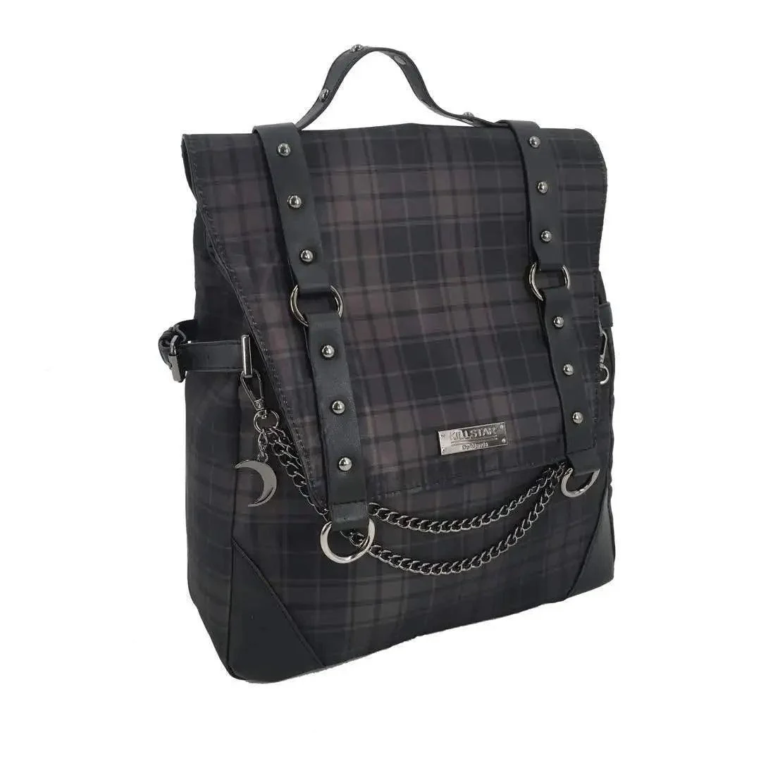 Plaid Flap Backpack - Glova