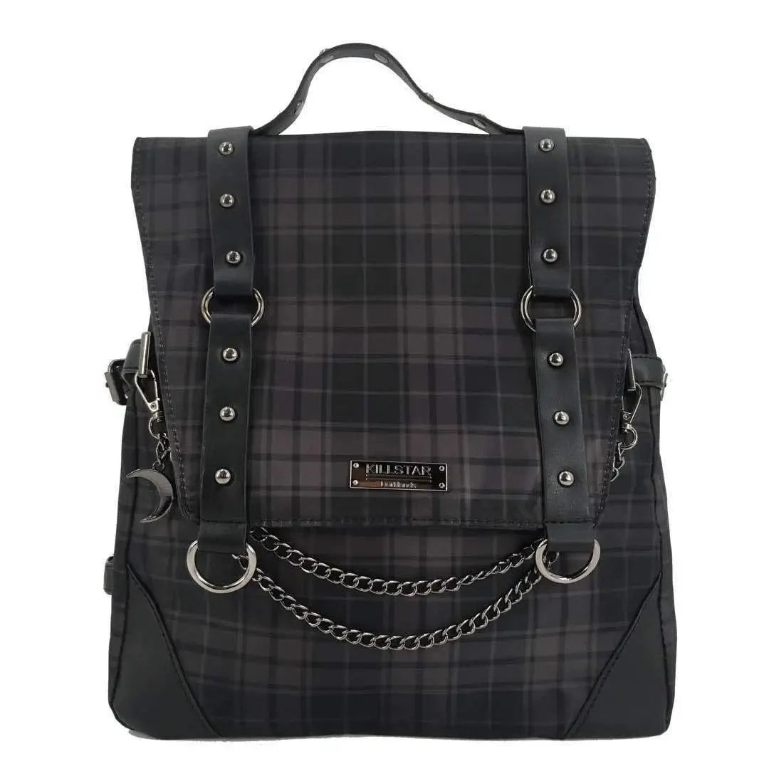 Plaid Flap Backpack - Glova