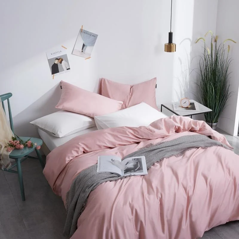 Plain Silky Soft Duvet Cover Set - Glova